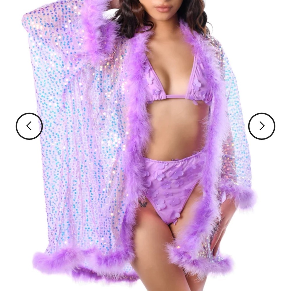 Lumi purple kimono